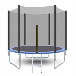 Trampolina Ogrodowa dla Dzieci Dorosłych z Siatką Niebieska 180 x 200 CM – VivoSklep.pl