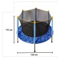 Trampolina Ogrodowa z Siatką dla Dzieci 140 cm 55INCH 80 kg 6+