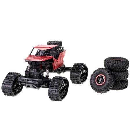 Samochód zdalnie sterowany na pilota RC Rock Crawler 4x4 LHC012 auto 2w1 czarny