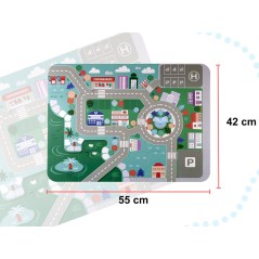 Klocki Drewniane Edukacyjne dla Dzieci PUZZLE MIASTO 100 Elementów - V