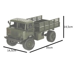 Samochód RC Wojskowy Zdalnie Sterowany Ciężarówka OFF-ROAD 4WD 1:16 –