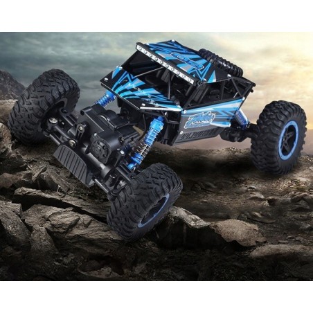 Samochód RC ROCK CRAWLER HB Toys 1:18 Sterowany Dwusilnikowy Niebieski