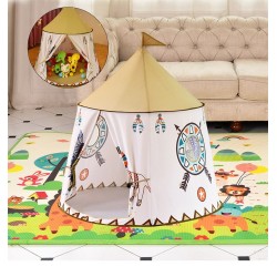 Namiot Domek dla Dzieci TIPI WIGWAM Indiański do Domu Pokoju Ogrodu 110CM