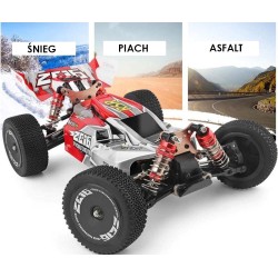 Samochód RC WLtoys 144001 Buggy Off-Road 4x4 Wyścigowy Szybki 60 km/h