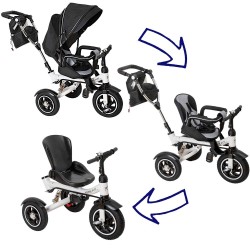 Rowerek TRIKE FIX V3 Trójkołowy Dla Dziecka Spacerówka 2w1 Z Prowadnik