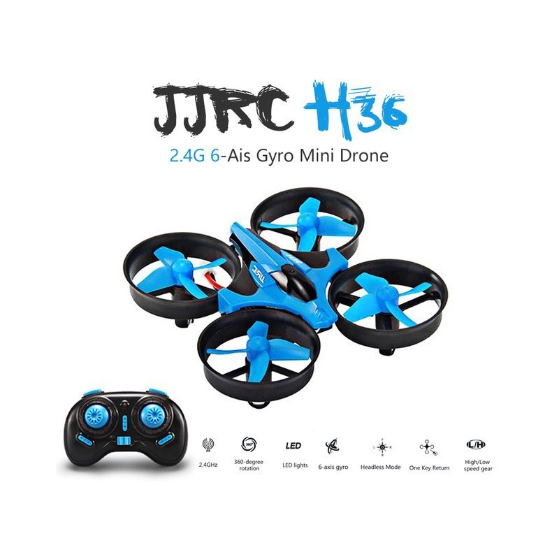 Dron RC JJRC H36 MINI Stabilizator Autopowrót Axis Headless Niebieski - VivoSklep.pl