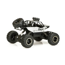 Samochód RC ROCK CRAWLER Terenowy Metalowy Zdalnie Sterowany Srebrny V