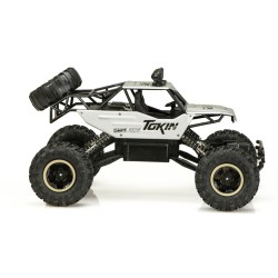 Samochód RC ROCK CRAWLER Terenowy Metalowy Zdalnie Sterowany Srebrny V