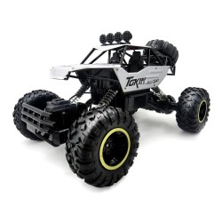 Samochód RC ROCK CRAWLER Terenowy Metalowy Zdalnie Sterowany Srebrny V