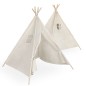 Namiot Indiański TIPI WIGWAM Domek dla Dzieci do Zabawy Lniany 135 cm