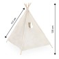 Namiot Indiański TIPI WIGWAM Domek dla Dzieci do Zabawy Lniany 135 cm