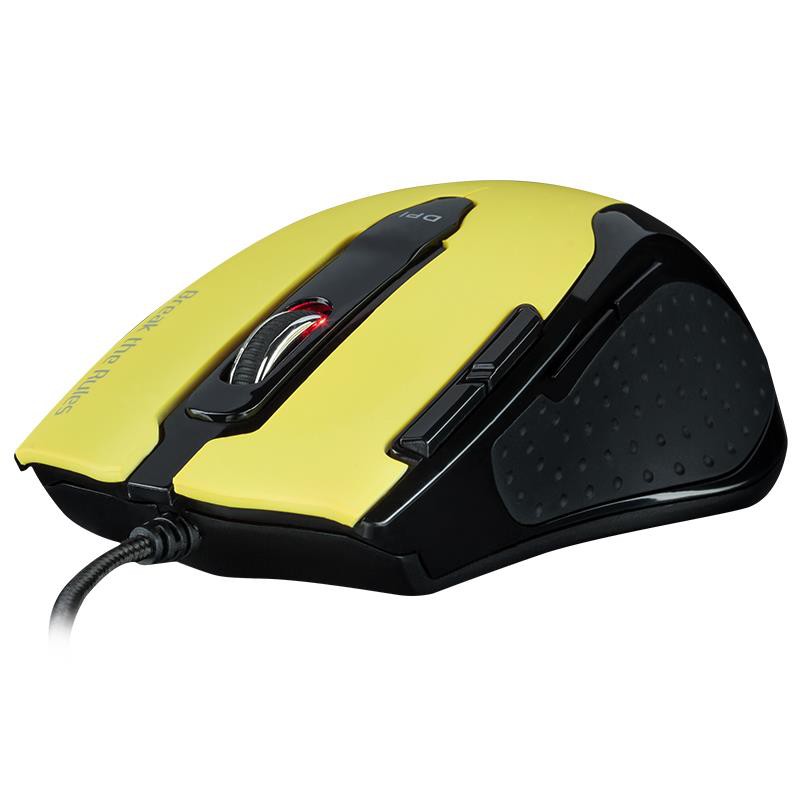 Mysz Tesoro Shrike v2 Yellow Edition dla Graczy Laserowa 8200 DPI - VivoSklep.pl