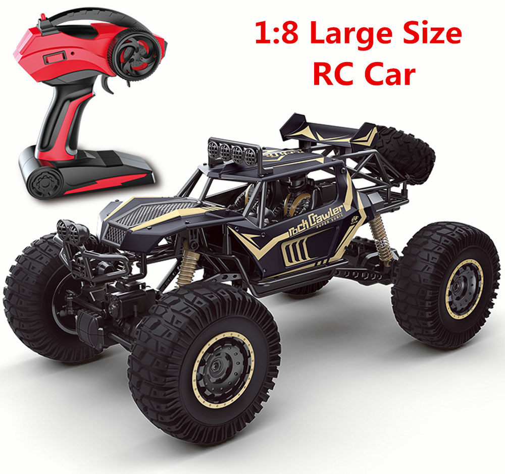 Samochód RC ROCK CRAWLER Duży 51cm Buggy 1:8 Metalowy 2028 E19256 Czarny - VivoSklep.pl 2
