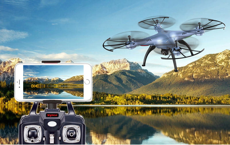 Dron RC SYMA X5HW Quadrocopter z Kamerą FPV Wi-Fi 2,4 GHz Biały - VivoSklep.pl 4