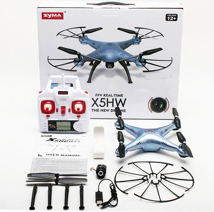 Dron RC SYMA X5HW Quadrocopter z Kamerą FPV Wi-Fi 2,4 GHz Niebieski - VivoSklep.pl 16