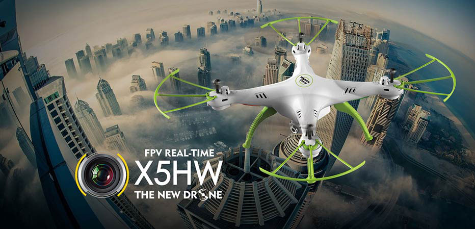 Dron RC SYMA X5HW Quadrocopter z Kamerą FPV Wi-Fi 2,4 GHz Niebieski - VivoSklep.pl 1